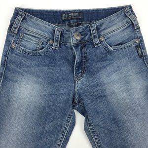 Silver SUKI Boot Cut Denim Jeans 28 waist 30 length